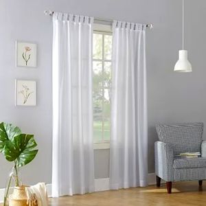 Brand NEW No 918 White Curtain Panels (4 Sets of (2) Available  40" x 84")